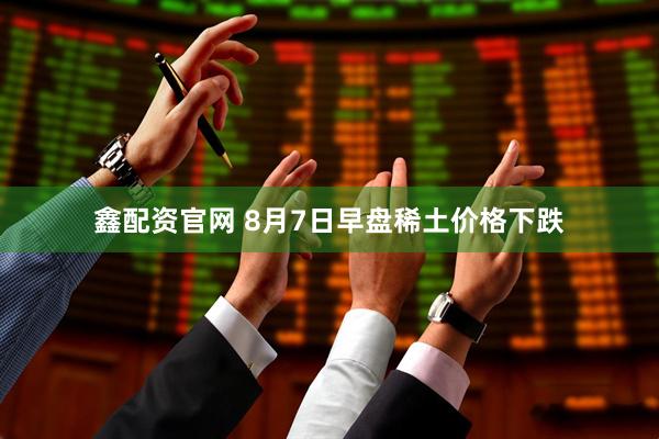 鑫配资官网 8月7日早盘稀土价格下跌
